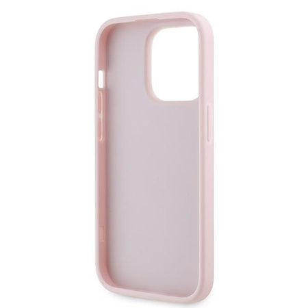 Karl Lagerfeld KLHCP14XPQDSMGP iPhone 14 Pro Max 6.7" różowy/pink hardcase Diagonal Quilted Script