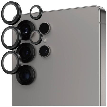 PanzerGlass Hoops Objektivschutz aus gehärtetem Glas für Samsung Galaxy S25 Ultra Schwarz