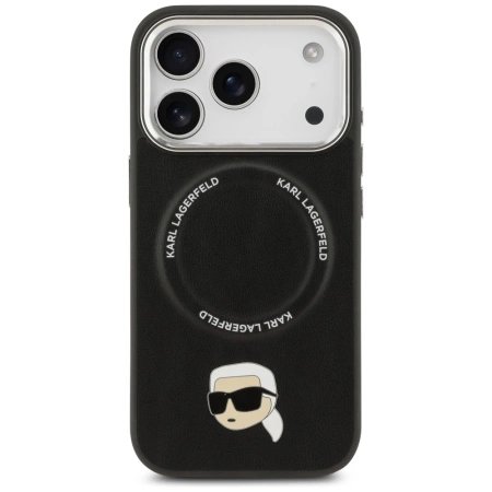 Karl Lagerfeld Karl Pin MagSafe Case für iPhone 17 Pro - Schwarz