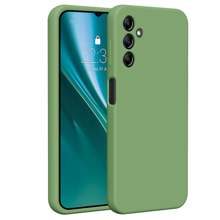 Nakładka Etteri Silicone Case do Samsung Galaxy A14 jasnozielona