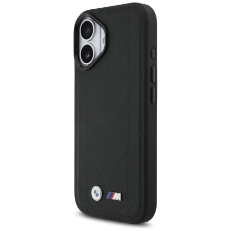 BMW M Quilted Logo MagSafe iPhone 17 Case - Black