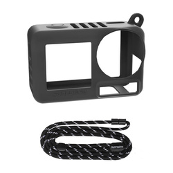 Silikonowe etui z paskiem Sunnylife OA5-BHT885-D do ACTION 5 PRO (czarny)