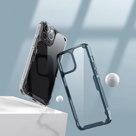 Nillkin Nature Pro Hülle iPhone 14 Pro Max gepanzerte Abdeckung blau
