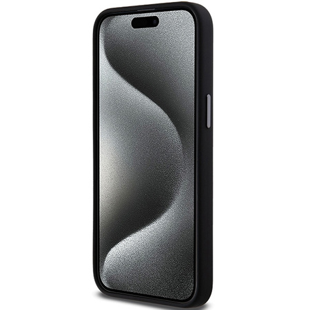 DKNY DKHCP15XSMCBSK iPhone 15 Pro Max 6.7" czarny/black hardcase Liquid Silicone Metal Logo