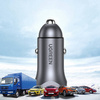 Ugreen fast car charger USB-A / USB-C 30W PD PPS gray (CD130)