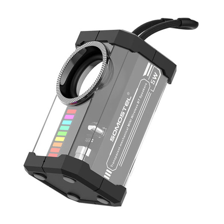 GŁOŚNIK BLUETOOTH PRZEŹROCZYSTY SOMOSTEL H607 PAROWANIE STEREO