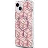 Oryginalne Etui GUESS Hardcase GUHMP15MHGCUSTGP do iPhone 15 Plus (Kompatybilny z Magsafe / IML GCUBE / różowy)