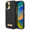 Original Case IPHONE 16 PLUS Guess Hardcase 4G Logo Plate MagSafe (GUHMP16MU4GPRK) black
