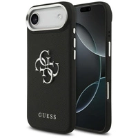 Guess Grained Big 4G Classic Logo case for iPhone 17 Air - black