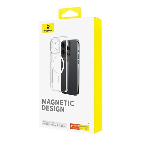 Schutzhülle APPLE IPHONE 15 PLUS Baseus OS-Lucent Series MagSafe transparent