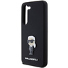 Oryginalne Etui KARL LAGERFELD hardcase Silicone Ikonik Metal Pin KLHCS24MSMHKNPK do Samsung Galaxy S24 Plus czarny