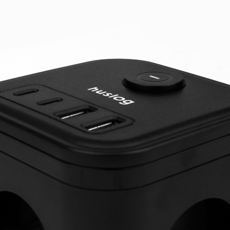 Huslog Przedłużacz kostka z USB