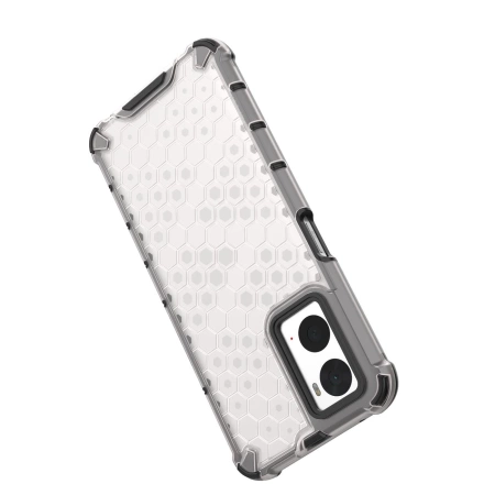 Honeycomb case armored cover with gel frame Oppo A76 / Oppo A36 / Realme 9i transparent