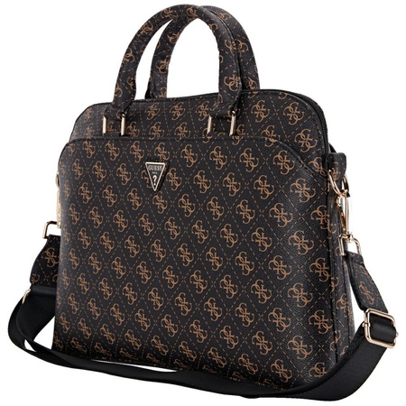 Torba LAPTOP 15" Guess New 4G Zipper Pocket Triangle Logo czarne