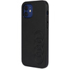Audi Kunstleder iPhone 12/12 Pro 6,1&quot; schwarz/schwarz Hardcase AU-TPUPCIP12P-TT/D1-BK