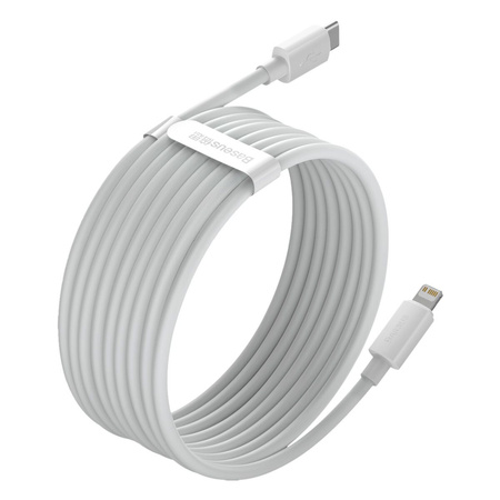 Baseus 2x kabel USB Typ C - Lightning szybkie ładowanie Power Delivery 20 W 1,5 m biały (TZCATLZJ-02)