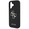 Schutzhülle IPHONE 16 Guess Grained Big 4G Logo Small Classic Logo schwarz