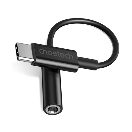 Choetech AUX003 USB-C/DC 3,5 mm Audio-Adapter – Schwarz