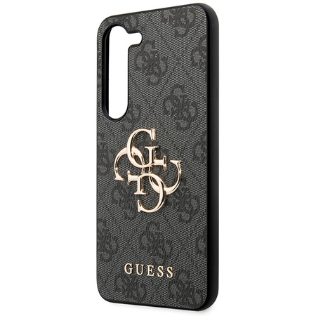 Oryginalne Etui GUESS Hardcase GUHCS24M4GMGGR do Samsung S24 Plus (Leather 4G Metal Logo / czarny)