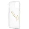 Guess GUHCP12MKTRSVGO iPhone 12/12 Pro 6,1" Transparent hardcase Vintage Script Gold