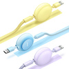Baseus Bright Mirror 2 3in1 USB Typ A Kabel - Micro USB + Lightning + USB Typ C 3.5A 1.1m lila (CAMJ010005)