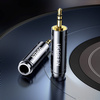 Ugreen audio adapter adapter from 3.5mm (male) to 6.35mm mini jack (female) grey (AV168)