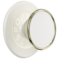 Uchwyt i podstawka do telefonu           Popsockets Round Luxe Coconut Creme Enamel MagSafe beżowy 808938