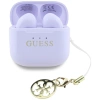 Słuchawki TWS Guess Glossy Effect Printed Classic Logo & Charm - lawendowe