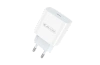 JELLICO wall charger AK180 PD 20W 1xUSB-C + cable USB-C - USB-C White