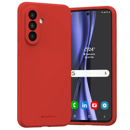 Etui Mercury Silicone do Samsung Galaxy  A36 czerwony