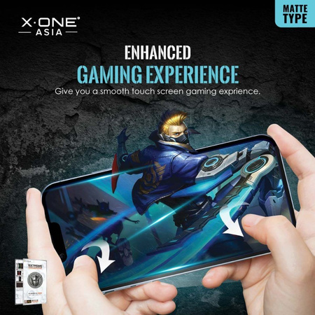 Szkło hartowane X-ONE Extreme Shock Eliminator 4th gen. Matowe - do iPhone 13 Pro Max/14 Plus