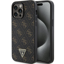Oryginalne Etui GUESS hardcase 4G Triangle Metal Logo GUHCP14XPG4GPK do Iphone 14 Pro Max czarny