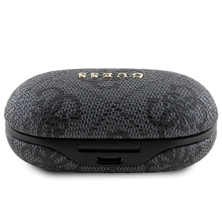 TWS Guess 4G Metall-Bluetooth-Kopfhörer mit ENC-Dockingstation – Schwarz