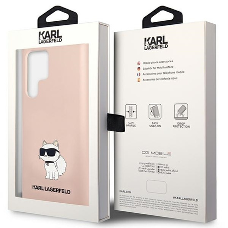 Karl Lagerfeld Silicone NFT Choupette - Etui Samsung Galaxy S23 Ultra (różowy)