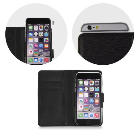 Etui Book Uniwersalne 4,3" - 4,8" czarny/black