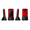 TELEFON GSM MOBIOLA  KLAPKĄ CZERWONY TLEFON DLA SENIORA MB610 2G