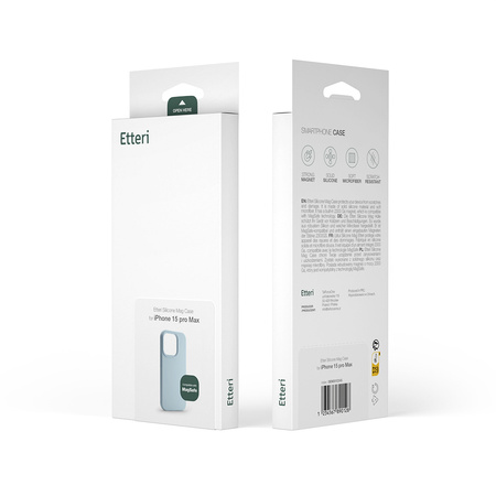 Nakładka Etteri Silicone Mag do iPhone 16e jasnoniebieska