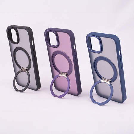 Nakładka Mag Ring Rotating do iPhone 15 Pro Max 6,7&quot; granatowy