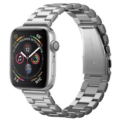 Pasek APPLE WATCH 4 / 5 / 6 / 7 / 8 / 9 / SE / ULTRA 1 / 2 (42 / 44 / 45 / 49MM) Spigen Modern Fit Band Silver
