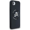 Etui Karl Lagerfeld Liquid Silicone Karl & Choupette Heads z MagSafe na iPhone 16e - czarne
