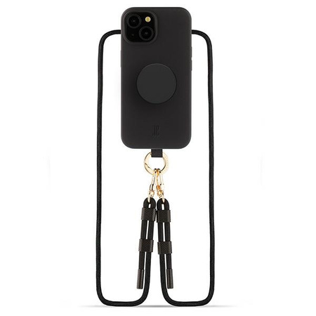 Etui JE 3in1 PopGrip iPhone 15 6.1" czarny/black 30484 (Just Elegance)