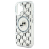 Karl Lagerfeld nakładka do iPhone 16 6,1" KLHMP16SHMCKMHT przezroczysta Hardcase IML Monogram Karl&Choupette Head MagSafe