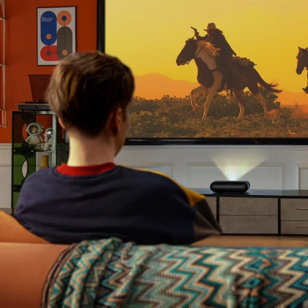 Projektor multimedialny Yaber K300s laserowy RGB FullHD 1080p z głośnikami JBL - czarny