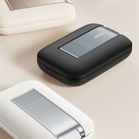 Verstellbarer Telefonständer mit Spiegel Baseus Seashell Series – Beige