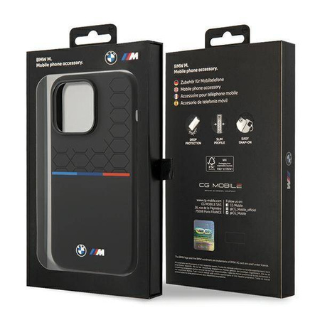 Original Case APPLE IPHONE 15 PRO MAX BMW Silicone Pattern (BMHCP15X22SMPK) black