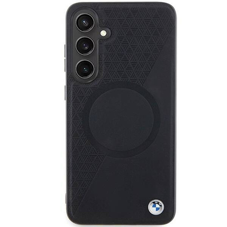 BMW BMHMS24S23RTPK S24 S921 black/black hardcase Signature Leather Half Textured &amp; Circle MagSafe