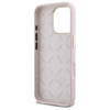 Original Case IPHONE 16 PRO Guess Hardcase Silicone Logo Strass 4G (GUHCP16LM4DGPP) light pink