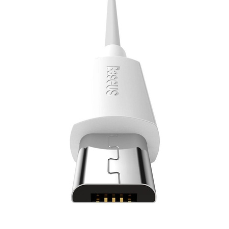 Baseus zestaw 2x kabel USB - micro USB 2,1 A 1,5m biały (TZCAMZJ-02)