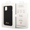 Guess GUHCP14MSLSMK iPhone 14 Plus 6.7 &quot;schwarz / schwarzes Hartschalenetui Silikon Vintage Gold Logo