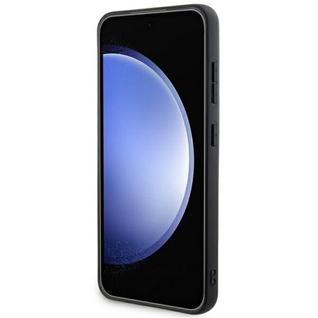 DKNY DKHCS24MPRTHSLK S24+ S926  czarny/black hardcase Leather Mono Stripe & Metal Logo